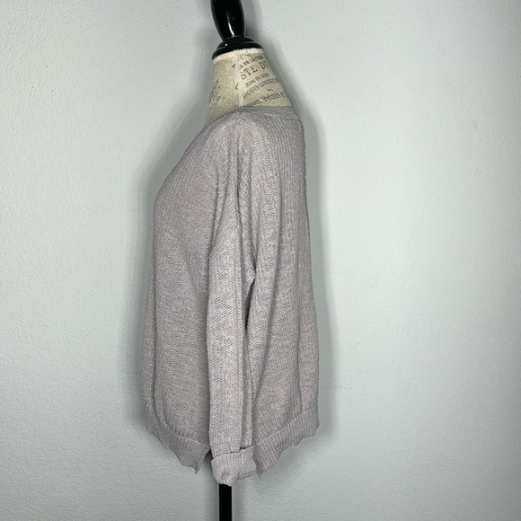 Pink Rose V-Neck Sweater - Picture 3 of 4